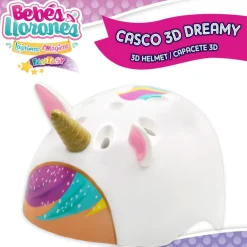 Bebés Llorones Dreamy Casco patinete unicornio 3D