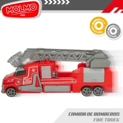 Camión de bomberos juguete c/escalera COLORBABY