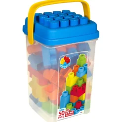 Cubo bloques construcción 50 piezas Color Block Maxi