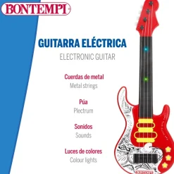 Guitarra eléctrica de juguete rock 51 cm Bontempi