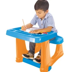 Hot Wheels Pupitre infantil c/asiento y reposapiés