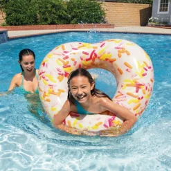 INTEX Flotador rueda hinchable donut corazón 89x25x94 cm