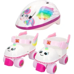 Kit patines y casco de unicornio 4 ruedas talla 24-30 K3YRIDERS