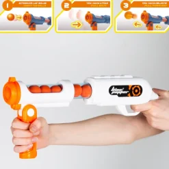 Pistola de juguete c/12 bolas de espuma Speed Shoot Warriors