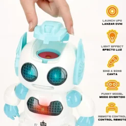 Robot teledirigido lanza discos Warriors