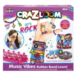 Set pulseras de goma con telar Rock Cra-Z-Art