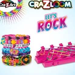 Set pulseras de goma con telar Rock Cra-Z-Art