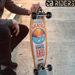 Skateboard infantil 4 ruedas negro 74 cm CB Riders