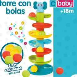 Torre con bolas espiral elefante C'baby