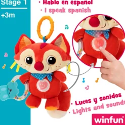 Winfun Peluche sonajero zorro