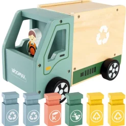 WOOMAX Camión de basura de madera