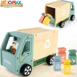 WOOMAX Camión de basura de madera