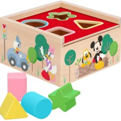 WOOMAX Disney Cubo 4 formas encajables madera